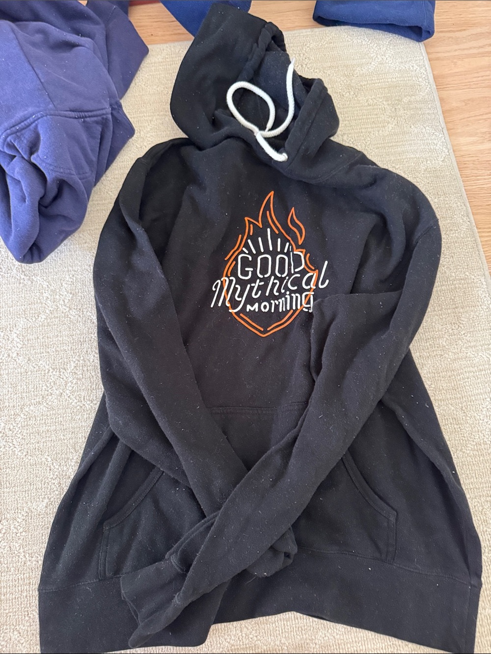 Good Mythical Morning Black Graphic Hoodie Sweater